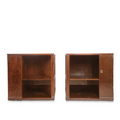 Rare Edward Wormley for Dunbar End Tables with Liquor Cabinets