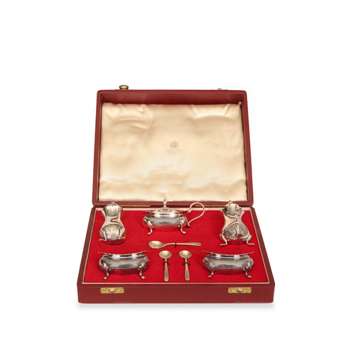 Asprey & Co Ltd STERLING SILVER CONDIMENT SET