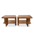 Tucker Robbins Leaf Side Tables, Pair of
