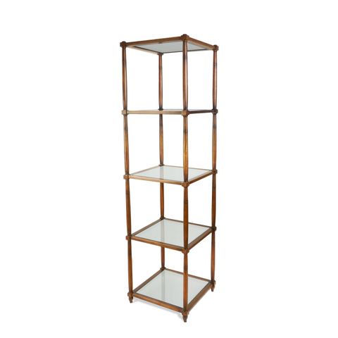 Baker Furniture Cane Étagère Bookcase