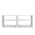 Contemporary NYC Custom Bookcases, Pair of