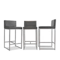 Desiron Suffolk Leather Counter Stools, Set of 3