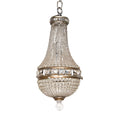 Empire Czechoslovakia Crystal Beaded Dome Chandelier C1950