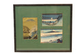 Katsushika Hokusai Woodblock Print Triptych with Oestreicher's Frame