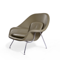 Knoll Leather Womb Chair by Eero Saarinen