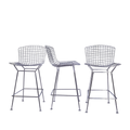 Knoll Bertoia Counter Stool Designed by Harry Bertoia, Set of 3