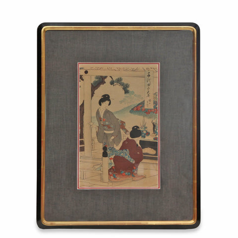 Mid 19th Century Japanese Utagawa Kunisada Woodblock Print