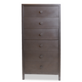Modern Metal Zinc Wrapped 6 Drawer Dresser
