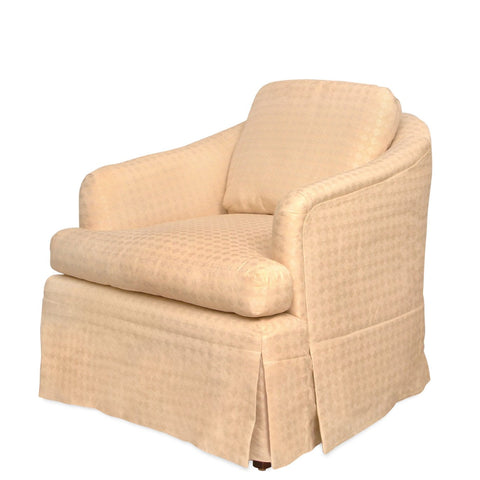 Newly Upholstered with Schumacher #177361 Upholstery Transitional Bucket Chair