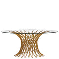 Niermann Weeks  Tissage Gilded Dining Table