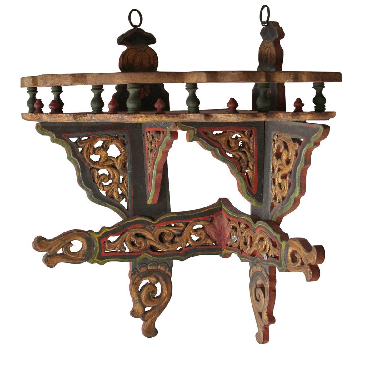 Pair of Antique Jharokha Style Corner Shelves – Resiklo miami