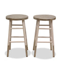 Pair of Counterstools with Silver Dipped Seats and Legs