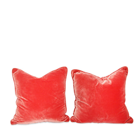 Pair of Large Custom Zimmer Rohde Velvet Pillows