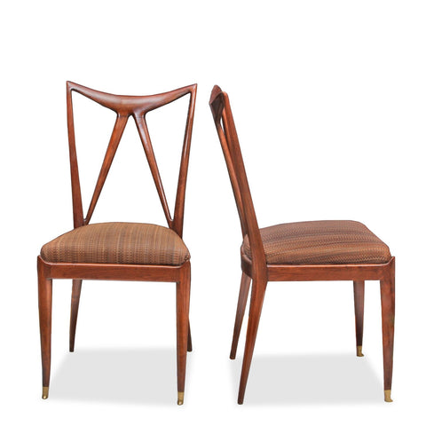 Pair of Ico Parisi Italian MCM Accent Chairs