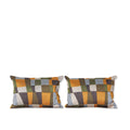 Pair of Patched Lumbar Pillows from R&B