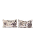 Pair of Sequin Paisley Lumbar Pillows