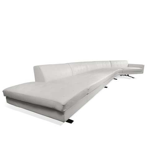 Poltrona Frau Kennedee Sectional Sofa with Ottoman by Jean-Marie Massaud