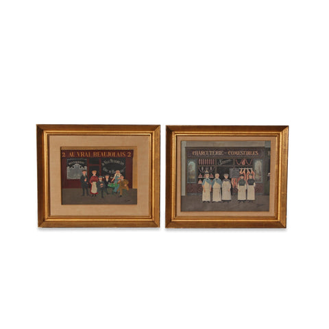 Set of 2 Fernand Boilauges Oil on Canvas Artwork