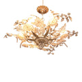 Silver Gilt Venetian Crystal Chandelier