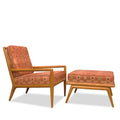 T.H. Robsjohn-Gibbings Lounge Chair & Ottoman by Widdicomb C1950s