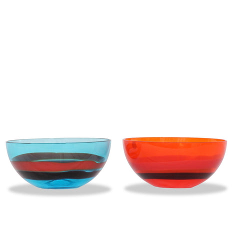 Versace for Venini Murano Italy Bowls, Set of 2