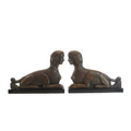 Vintage Egyptian Revival Hand Carved Sphinx, Pair of