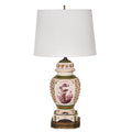 Vintage Capodimonte Victorian Reticulated Porcelain Lamp