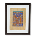 Vintage Egyptian Hieroglyphic Artwork on Sheer Linen by Essam