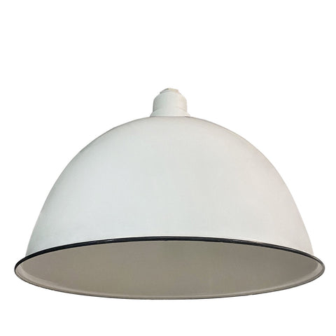 Vintage Enamel Knoll Style Dome Pendant Light