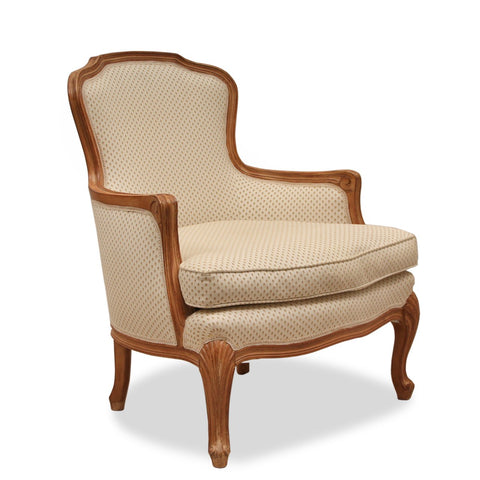 Vintage French Louis XV Style Walnut Armchair