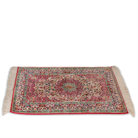 Vintage Handknotted Kashan Carpet (2 ft 1 in x 3 ft 1 in)