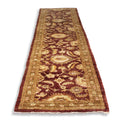 Vintage Handknotted Peshawar Caesar Runner Carpet (12 ft x 5 ft)