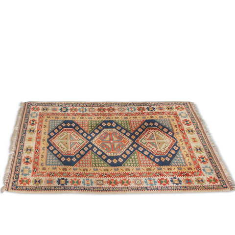 Vintage Shirvan Carpet (4 ft 3 in x 5 ft 16 in)