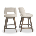HOLLY HUNT Studio Minerva Counter Stools, Pair of