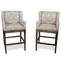 Pair of Restoration Hardware  “Morgan Track Arm” Barstools
