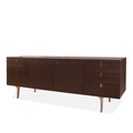 Italian Potocco Wood Sideboard with Zebra Wood Top